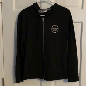 Victoria Secret Sport black hooded sweatshirt